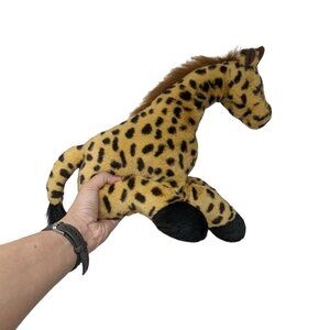 Rainforest Cafe Yellow Black Spotted Giraffe Plush Stuffed Animal Soft Toy 14"
